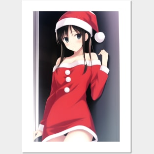 Santa Girl Posters and Art